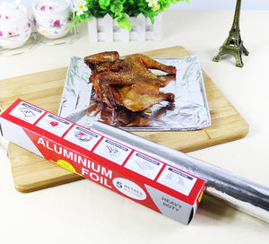 กระดาษห่ออาหารอลูมิเนียมฟอยล์พิมพ์ลายกว้าง30ซม. สำหรับเตรียมอาหารและทำอาหารเพื่อเก็บรักษาและควบคุมอุณหภูมิ - Product Image 5