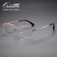 Osicare – Lunettes de vue de créateur sur mesure pour hommes, montures optiques en titane pur