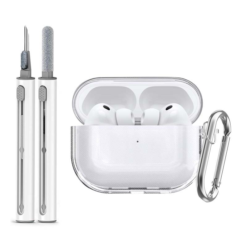 Transparent + mousqueton + stylo de nettoyage