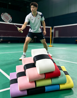 Poignée multicolores antidérapante en PU pour raquettes de tennis et de badminton