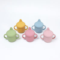Lot de 5 assiettes d'alimentation en silicone sans Bpa de qualité alimentaire pour bébé