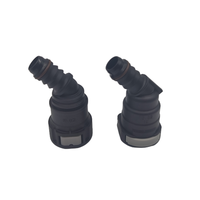 Connecteur rapide pour véhicule à énergie nouvelle du système de refroidissement à eau avec taille SAE 5/8 pouces, embout simple à 45 degrés, raccord rapide
