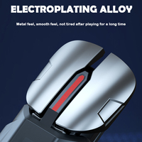 Pengontrol pelatuk nirkabel untuk ponsel, FPS Shooting game enam jari tombol logam Joystick aksesoris Android iPhone