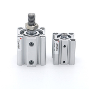 กระบอกลมบาง Ruilang Pneumatics รุ่น CQ2B ขนาด 12 16 20 25 32 40 50 63 80D พร้อมแม่เหล็กเกลียวภายนอก แบบสองทาง ตัวกระบอกทำจากอะลูมิเนียม - Product Image 1
