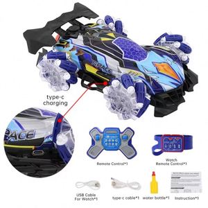 Nouvelle voiture télécommandée avec lumières LED, jouets musicaux, 2 modes de contrôle, jouet tout-terrain, pulvérisation automatique, voiture de drift RC - Product Image 3