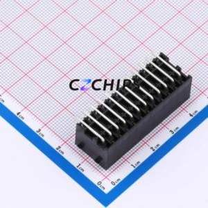 DB2ERHBG-3.5-2*12P-BK Plug-in Terminal Block Bent Lead Through Hole,P=3.5mm Board-to-Board / Socket - Closed Snap Fixing 2x12P - Product Image 2