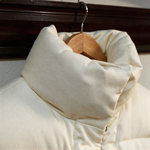 Manteau matelassé élégant pour <span class=keywords><strong>femme</strong></span>, style urbain, veste courte matelassée minimaliste à col montant, streetwear d'hiver, <span class=keywords><strong>doudoune</strong></span> - Product Image 6