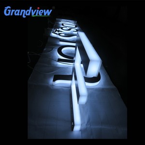 Número de casa 3D acrílico LED retroiluminada de letras de acero - Product Image 2