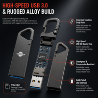 USB 3.0 Mini Metal Gaya Baru 4GB 8GB 16GB 32GB 64GB Flash Drive Kecepatan Tinggi Bersertifikasi CE Garansi 1 Tahun