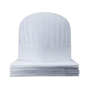 Haixin tùy chỉnh nhà hàng mũ chất lượng cao dùng một lần giấy nấu ăn tóc nhà bếp đầu bếp thức ăn gia súc mũ với đường màu Đỏ - Product Image 3