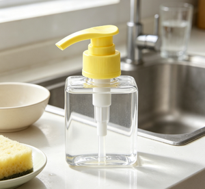 Pompe distributrice de lotion en plastique PP jaune en gros 33/415 4cc avec verrouillage par torsion pour bouteilles de savon liquide cosmétique - Product Image 4
