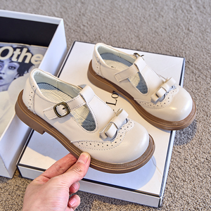 รองเท้ากีฬาเด็กคุณภาพสูง รองเท้าผ้าใบเด็กผู้ชาย รองเท้าหนังสำหรับเด็กผู้ชายและเด็กผู้หญิง สีดำ - Product Image 4