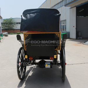 Chariot de tourisme à vendre – Vente directe usine – Noir et rouge – Haute qualité – Idéal pour mariages et excursions touristiques - Product Image 4