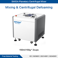 Mélangeur centrifuge planétaire pour R&D en laboratoire, machine de mélange et de dégazage à double godet 300g SMIDA TM-310TT certifiée CE, 60+ brevets, en acier