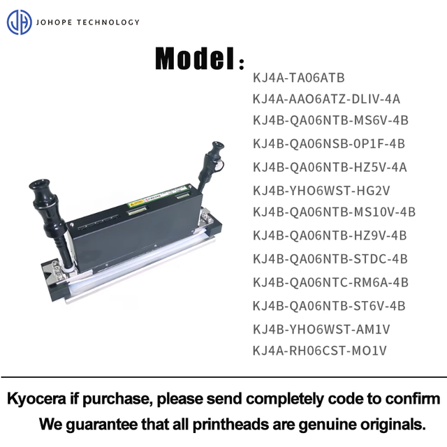 Original Kyocera KJ4A-AA KJ4A-RH KJ4A-TA KJ4A-0300 KJ4A-AL KJ4A-TL KJ4A-RN KJ4A-EX1200-RC Printhead Cabezal for Industrial Print