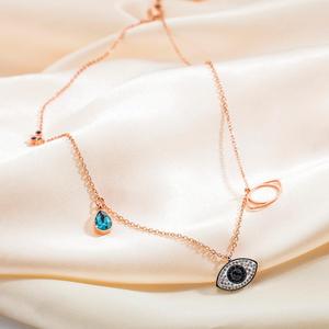 Nuovo Arrivo Fabbrica di Gioielli Collana Eye, Nuovo Disegno Fatto A Mano di Cristallo Gioielli Personalizzati Collana Dell'occhio diabolico Pendenti * - Product Image 3