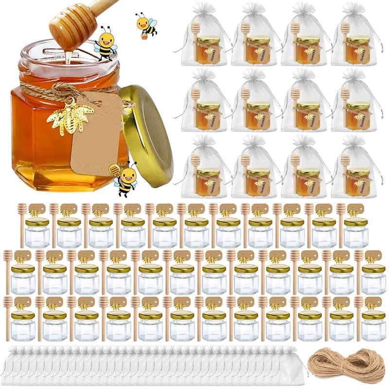 Wholesale Hexagon Shape Honey Container Honey