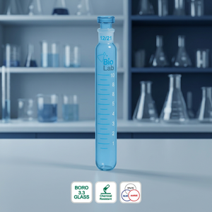 Cilindro Graduado de Vidrio Azul Boro 3.3, Tubo de Medición de Laboratorio Resistente a Químicos - Product Image 4