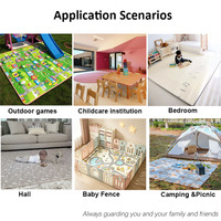 Tapis de sol imperméable antidérapant en mousse TPU non toxique pour enfants, idéal pour les pique-niques et le camping en intérieur/extérieur