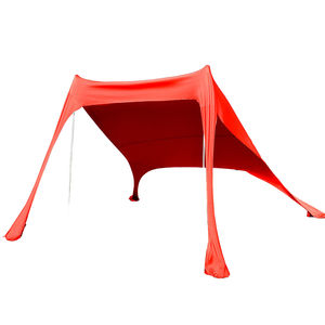 Upf 50 + גדול פופ-אפ כפול שכבה גוון שמש אוהל החוף עבור 3-4 אנשים לקיץ - Product Image 5