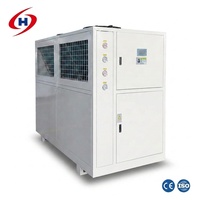Refroidisseur d'eau industriel refroidi par air Honeywell R290/R32/R22/R410A/R134A/R407C/R404A, système 20HP, refroidisseur d'eau au glycol