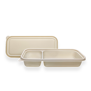 NWEH-28 high quality eco-friendly reusable tableware white disposable food container biodegradable cornstarch lunch box