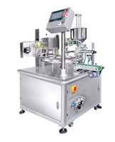 Équipement de remplissage rotatif automatique personnalisé pour liquides, gelées, lait, yaourt, poudre, machine de scellage et de remplissage de gobelets