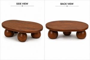 Table basse en bois de style nordique moderne et luxueux, design unique de haute qualité, table centrale pour salon, mobilier contemporain pour la maison - Product Image 5