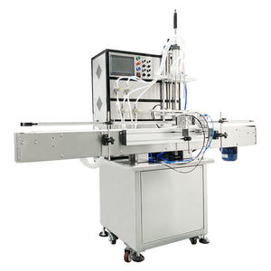 เครื่องบรรจุของเหลวแบบแม่เหล็ก 4 หัว อัตโนมัติเต็มรูปแบบ สำหรับขวด ความแม่นยำสูง ขับเคลื่อนด้วยไฟฟ้า 220 โวลต์ - Product Image 1
