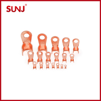Connecteur à sertir de fil à baril ouvert Kit d'assortiment de bornes à anneau en cuivre OT 10A 20A 30A 40A 50A