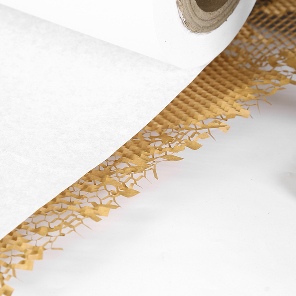 Machine de distribution d'emballage en nid d'abeille en papier expanseur Kraft