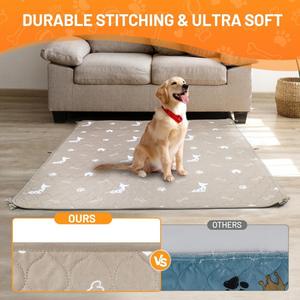 Tapis pour animaux de compagnie absorbant, antidérapant, respirant, imperméable, lavable en machine, réutilisable, pour l'<span class=keywords><strong>urine</strong></span> des animaux - Product Image 3