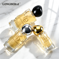 Flacon de parfum de luxe certifié CE 2026, 30ml 50ml 100ml, en verre incurvé vide, avec pulvérisateur, pour cosmétiques