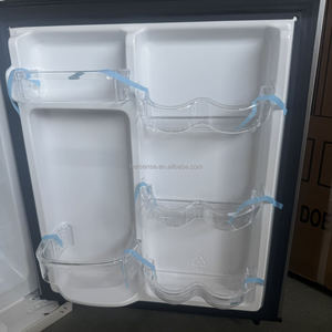 90L Mini <b>Refrigerator</b> 220V50HZ Double Doors Small Size No Frost Freezer Sliver Lower Watt Energy for Department Use Frequency Co - Product Image 6