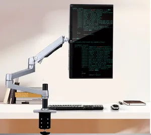 XSJ8013C Penyangga Monitor LED LCD Lengan Ultra Panjang dari Paduan Aluminium Berkualitas Tinggi, Dudukan Monitor Gerak Penuh dengan Klem Meja - Product Image 2