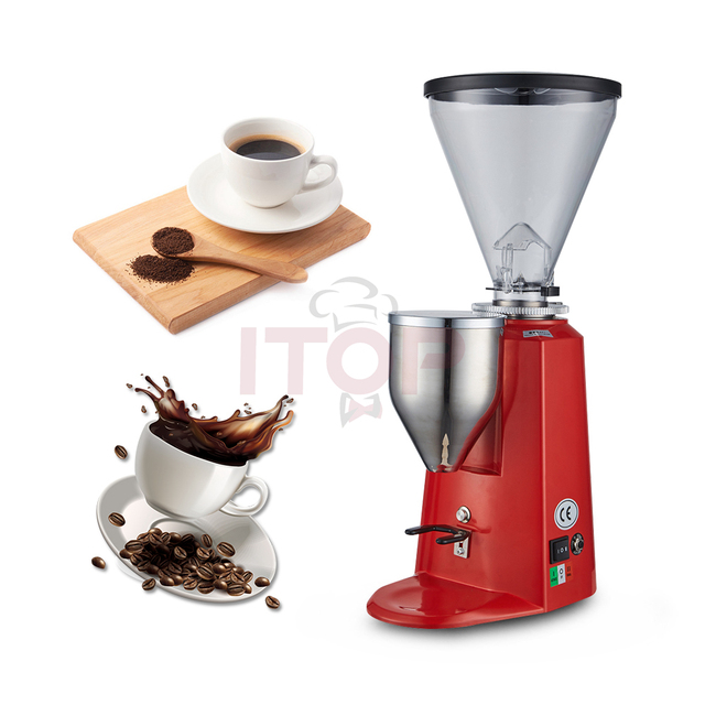110V/220V Commercial Coffee Grinder 64mm Cutter Ultra Fine Commercial Electric Italian Coffee Grinder for High Quality