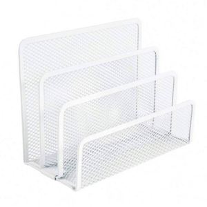 3-Slot Desktop <b>File</b> <b>Organizer</b> Mesh Metal Mail Holder Countertop Letter Sorter <b>File</b> Holder Office Envelope <b>Organizer</b> - Product Image 6
