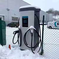 Cargador para Vehículos Eléctricos OCPP 1.6J, Cargador EV de 60kW 180kW DC, Cargador Rápido EV con Control Remoto CMS, Soluciones de Carga para Flotas
