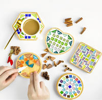 Sous-verres ronds en bambou naturel écologiques, directement de l'usine, pour la décoration moderne de la cuisine, du salon et du bar