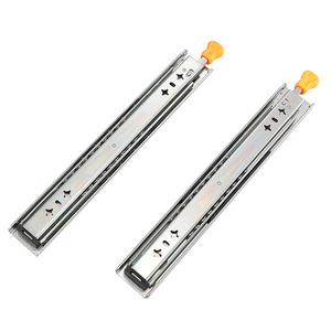 76mm tự khóa nặng công nghiệp ba phần mở rộng đầy đủ ngăn kéo trượt đường sắt 200kg mang hướng dẫn đường sắt trượt ngăn kéo - Product Image 3