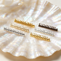Étiquette de prix 3D en métal haute visibilité réutilisable, symbole de monnaie en alliage, marqueur de chiffres de prix pour bijoux, montres, boutiques de détail
