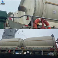 Machine de pyrolyse intermittente pour l'élimination des déchets plastiques, des pneus déchiquetés et des ordures ménagères en huile combustible, à économie d'énergie