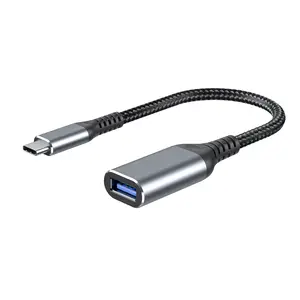 USB에 휴대용 15cm 길이 USB 타입 C 3.1 3.0 어댑터 변환기 초고속 5Gbps USB 변환기 케이블 키트