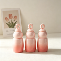 Tubes de brillant à lèvres en plastique dégradé de 2,5 ml avec bouchon à anse torsadée, emballage cosmétique vide, emballage mignon pour fard à joues