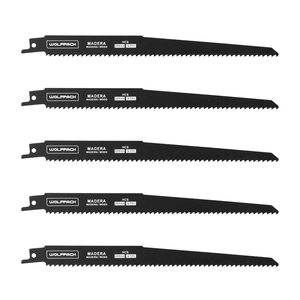 Lama per sega a gattuccio per legno 228 mm. 6 TPI. 5 pezzi. - Product Image 1