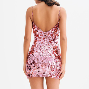 <strong>Summer</strong> <strong>Sexy</strong> Backless <strong>Bodycon</strong> <strong>Dress</strong> Women Elegant <strong>Sequin</strong> Lining Mini Nightclub Luxury Party <strong>Dress</strong> Women Clothing - Product Image 5