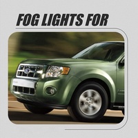 Phares antibrouillard conduite lampe pour Ford Escape 2007 2008 2009 2010 2011 2012 avec faisceau de câblage interrupteur antibrouillard