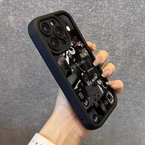 Coque Arrière de Téléphone Antichoc à Rayures Contrastées « <span class=keywords><strong>Fragments</strong></span> of Life » pour iPhone 17 Air 15 16 Pro Max 11 12 13 14 Plus XR Max - Product Image 6