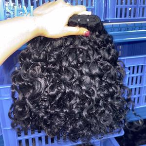 Новое поступление, кудрявые волосы Индонезии, курчавые человеческие волосы, 100 грамм, необработанные пучки необработанных волос, оптовая цена - Product Image 6