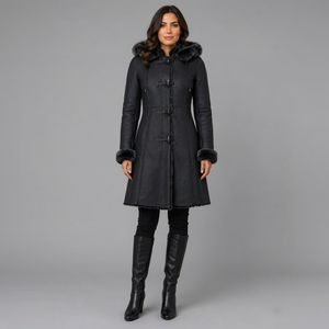 Veste en fausse fourrure pour femme, vêtement d'extérieur chaud pour l'hiver, doublure en fausse fourrure, fermeture éclair sur le devant, manches longues, intérieur doux, col confortable - Product Image 1